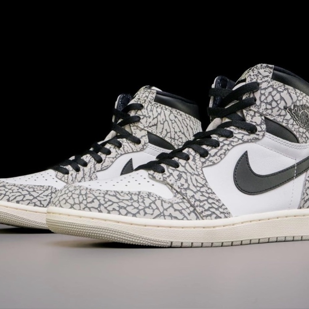 Nike Air Jordan 1 Retro High OG Men’s size 8.5 in White Cement - Picture 2 of 13